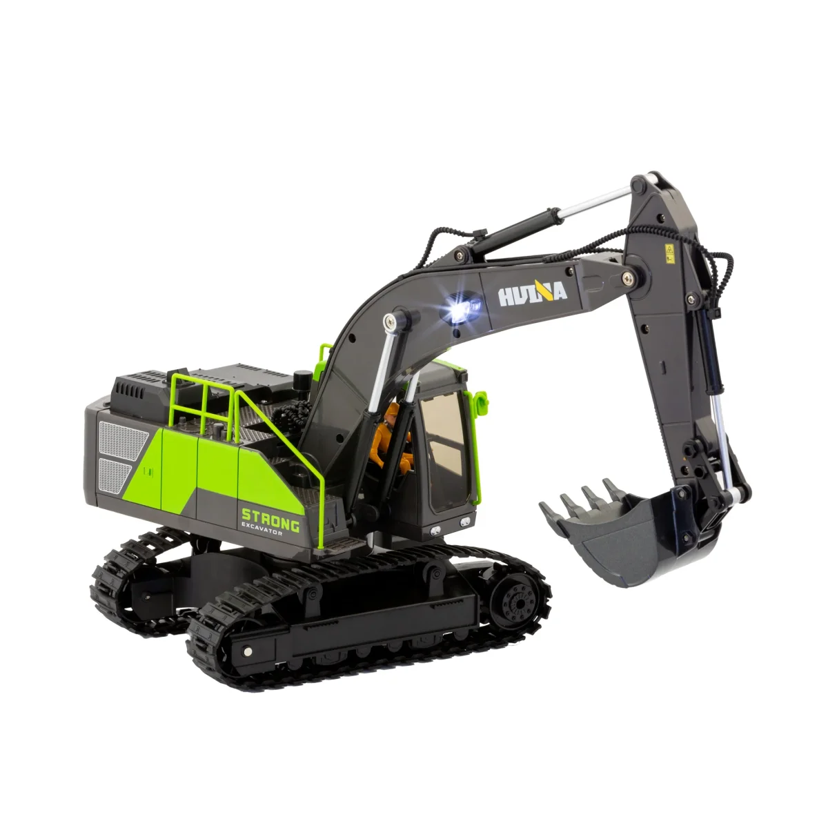 1:18 Scale 13-Channel Alloy Remote Control Excavator Construction Vehicle with Lights, Sound and Steam - Image 8