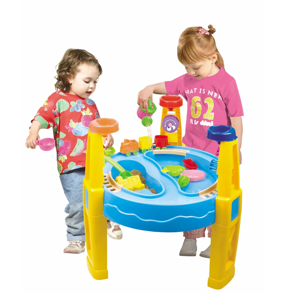 Large Children's Sand & Water Table with 24 Accessories for Play - Image 2