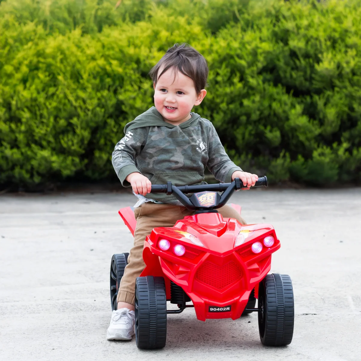 Rechargeable Ride-on Quad bike (Red) with Safe Braking System - Image 3