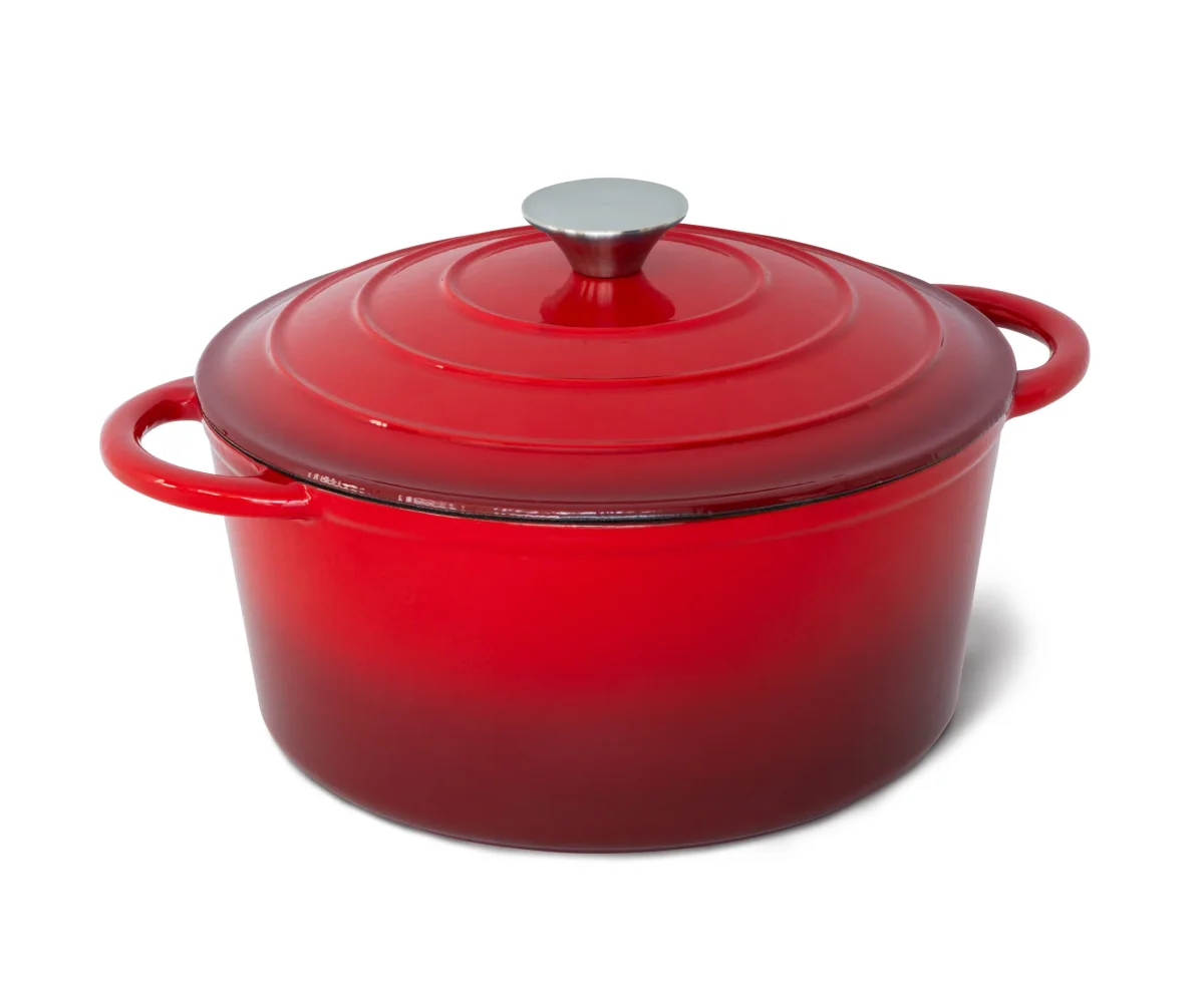 26cm Enamelled Cast Iron French Oven Casserole (4.7L) - Image 2