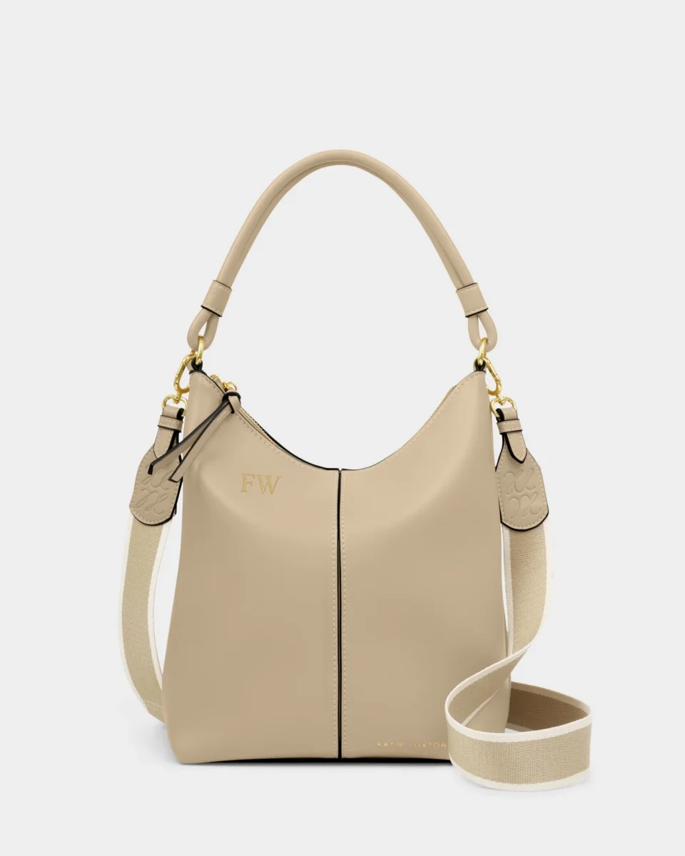 Hallie Satchel Bag Light Taupe | Katie Loxton - Image 3